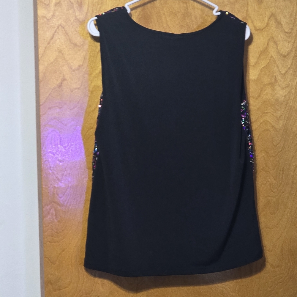 George Womens Glittery Tank Top - Picture 2 of 6